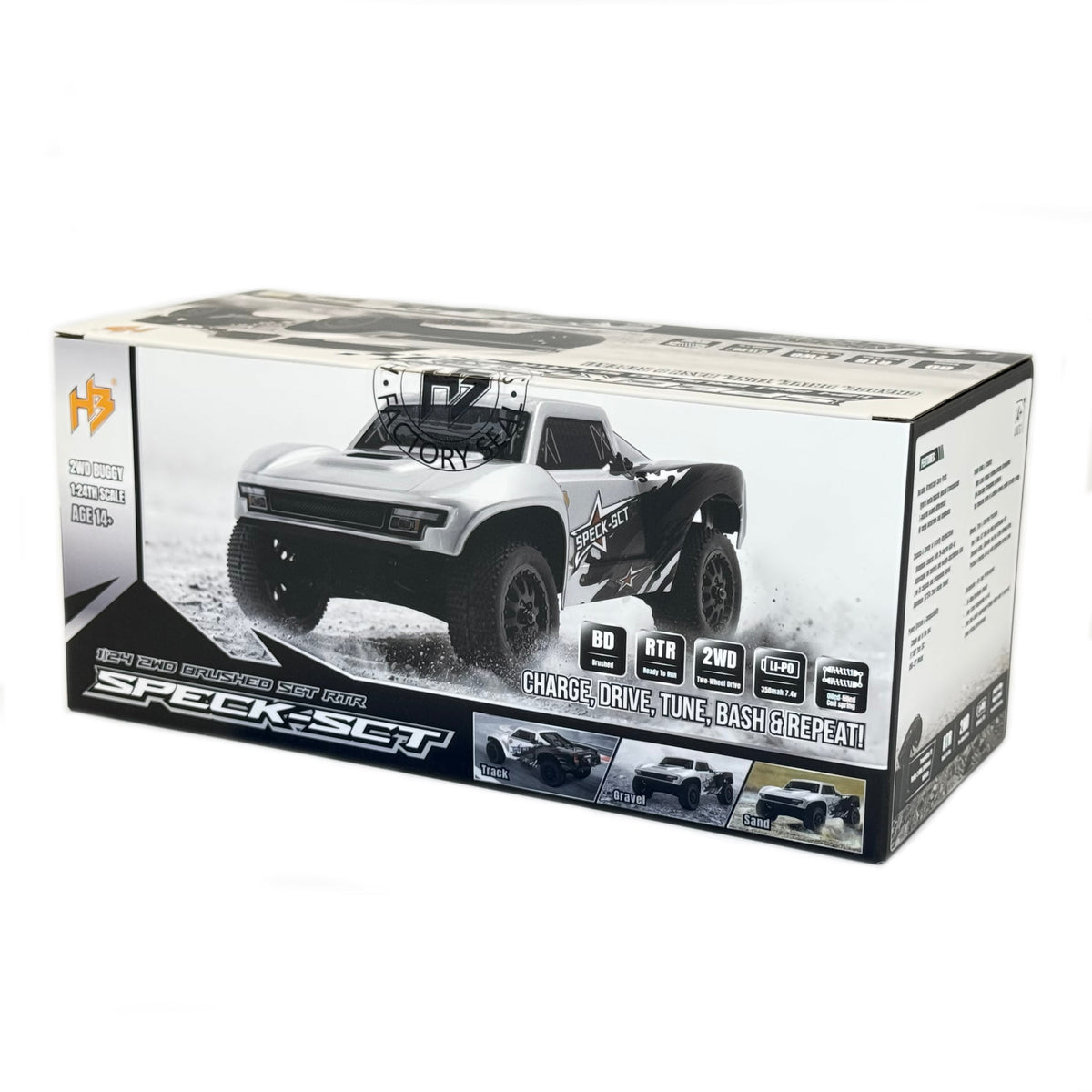 Speck-SCT 1:24 2WD RTR, Brushed, Choose Color