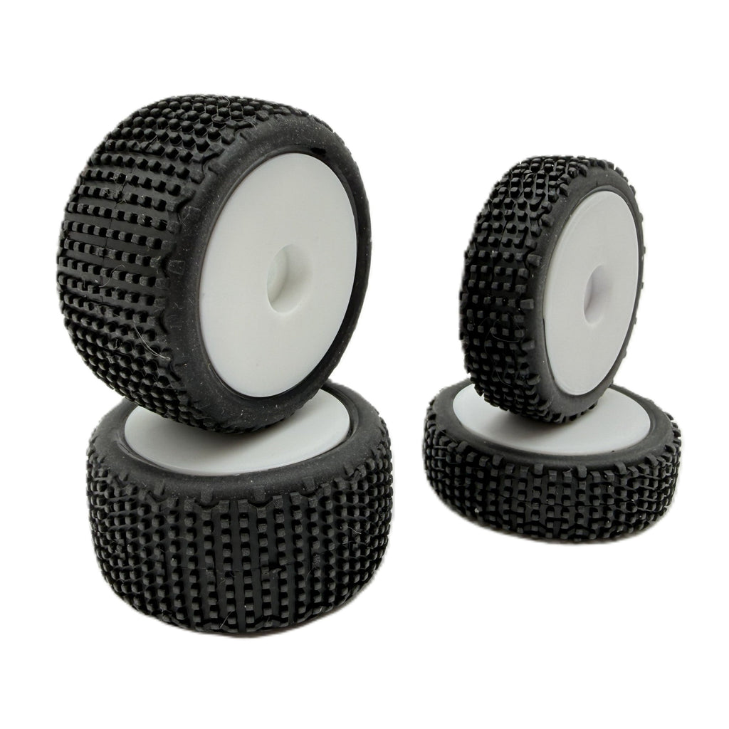 V-Blox Tire Set, White, Mounted, Speck B