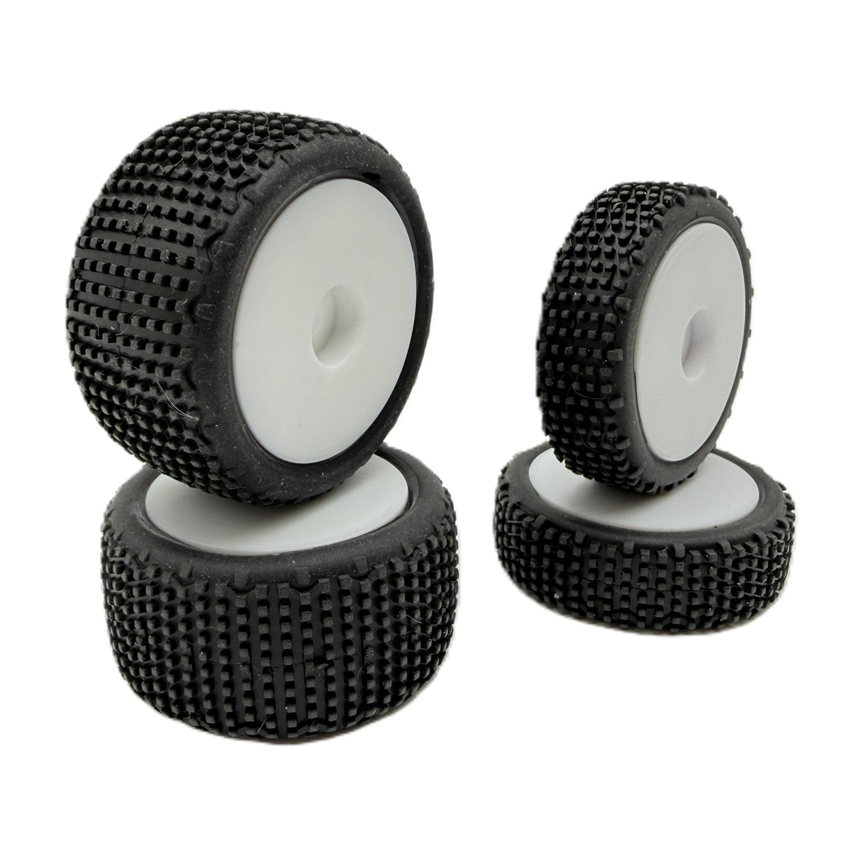 V-Blox Tire Set, White, Mounted, Speck B