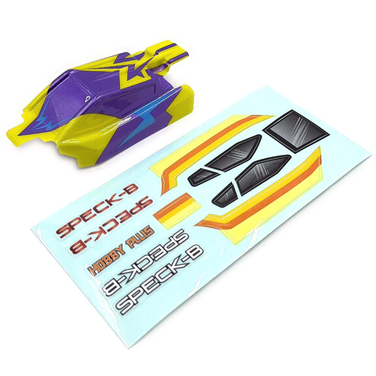 Lexan Body, Razor Yellow, Speck B