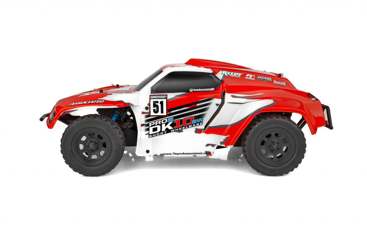 Pro2 DK10SW 1/10 Electric Dakar Buggy RTR, Red/White - Team Associated ASC90039 - photo 4