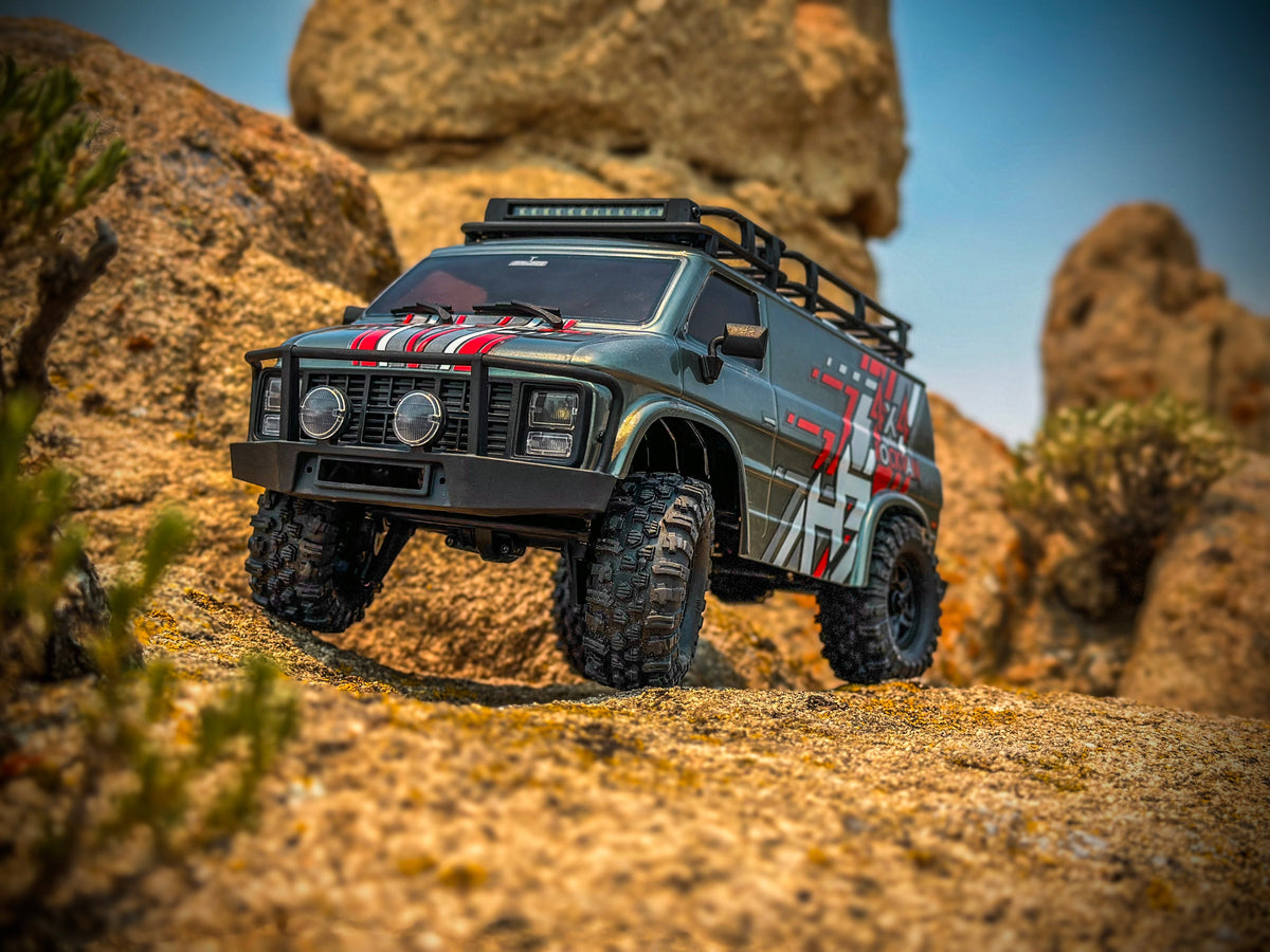 CR18P EVO V2 Rock Van, Brushed, 4x4 RTR Trail Crawler, Choose Color
