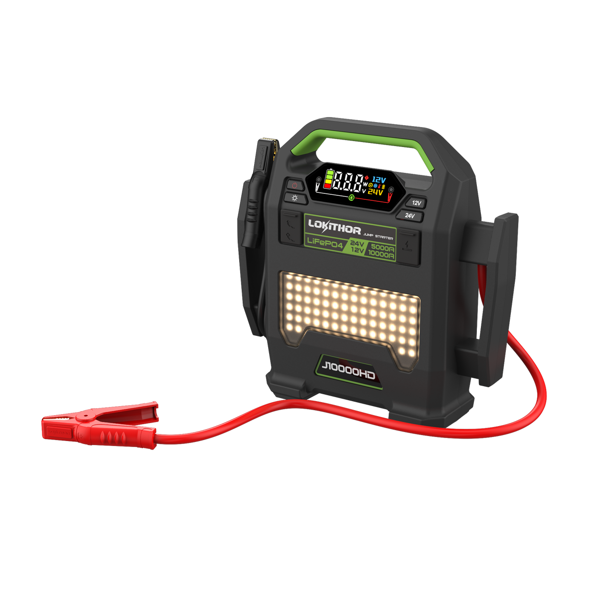 Lokithor 256Wh LiFePO4 12V/10000A 24V/5000A 16L Gasoline and Diesel Engines