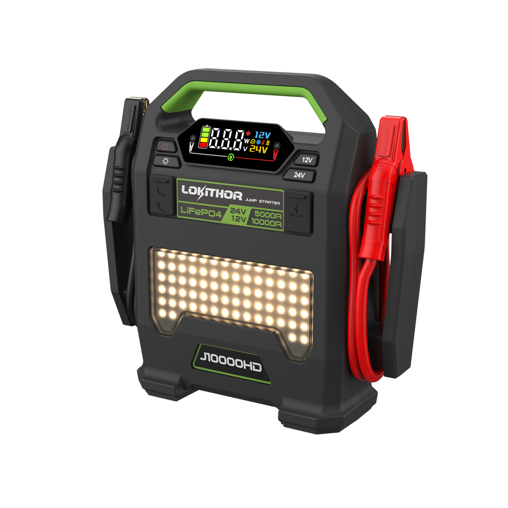 Lokithor 256Wh LiFePO4 12V/10000A 24V/5000A 16L Gasoline and Diesel Engines