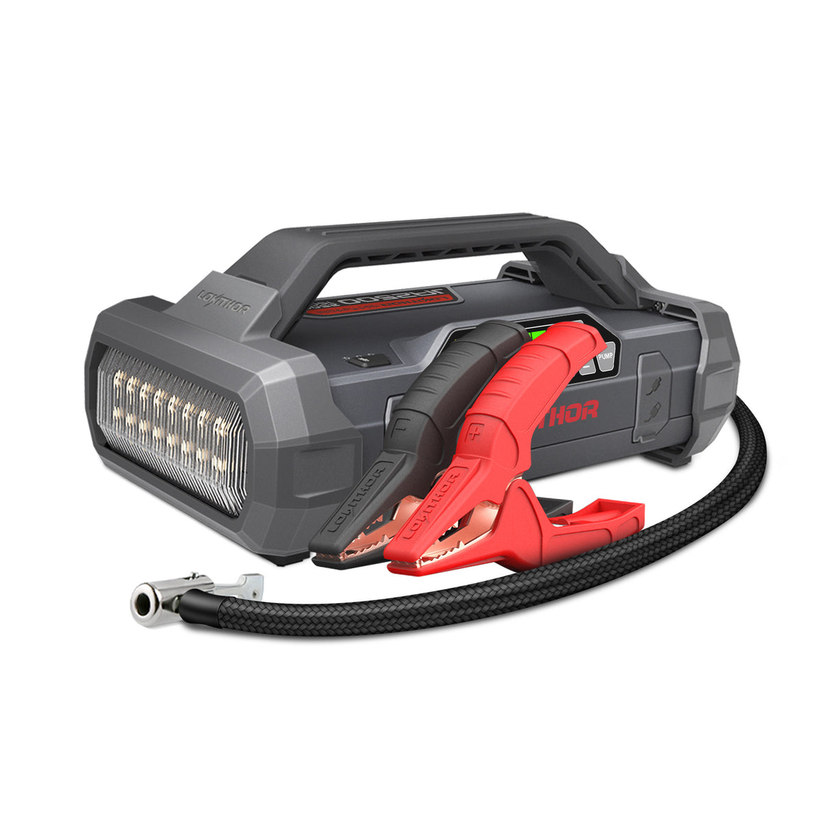 JA2500 Lokithor 12V 2500A LiFePO4 Jump Starter With 150PSI Air Inflator