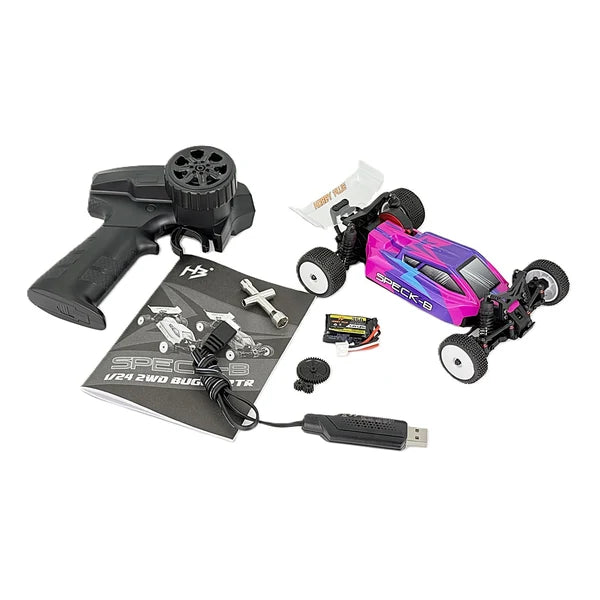 Hobby Plus Speck-B Razor Magenta Speck-B 1:24 2WD Buggy RTR, Brushless