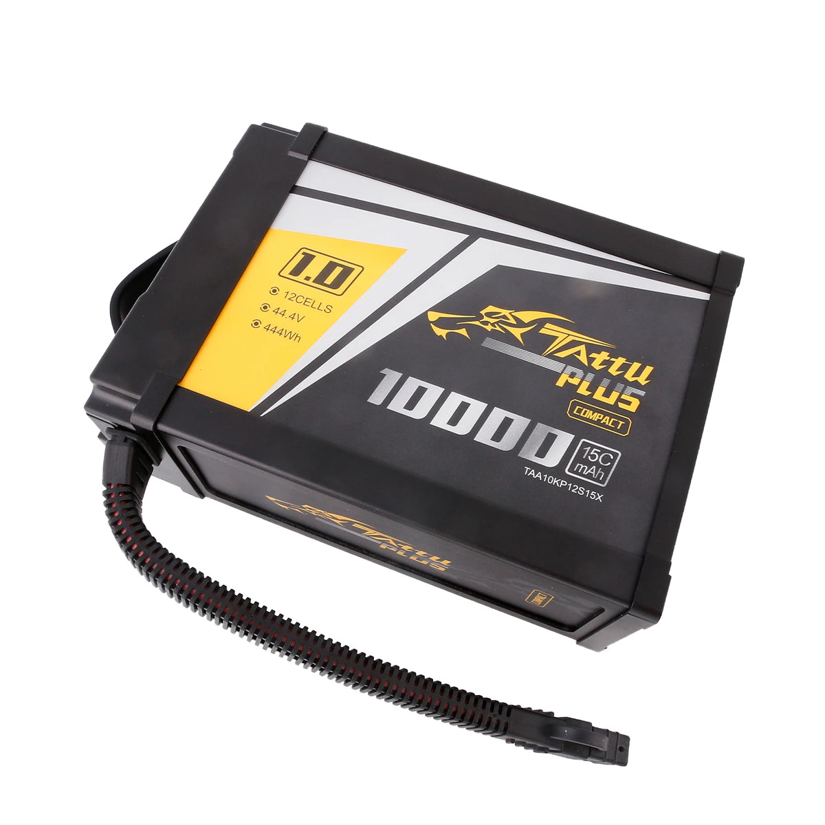 Tattu 10000mAh 12S 15C 44.4V Smart Lipo Battery | XT90-S Plug | Tattu Plus 1.0 (Compact Version)