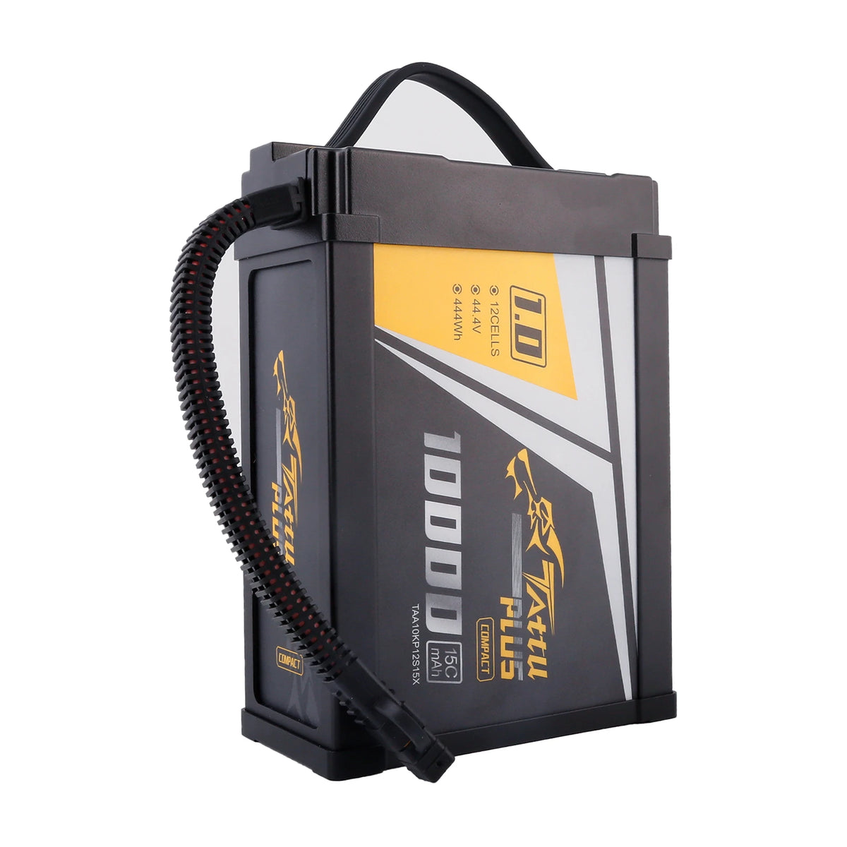 Tattu 10000mAh 12S 15C 44.4V Smart Lipo Battery | XT90-S Plug | Tattu Plus 1.0 (Compact Version)