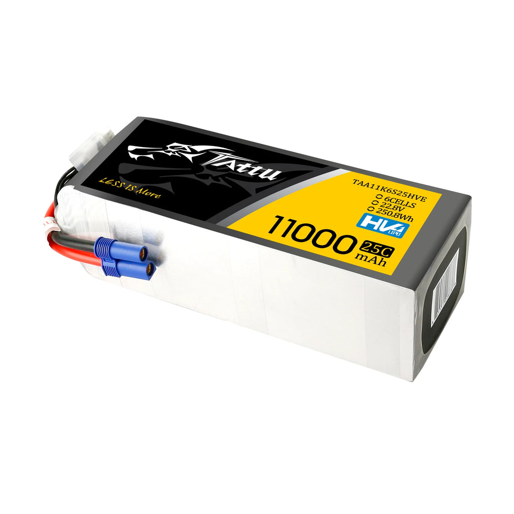 Tattu 11000mAh 6S 25C 22.8V(HV) Lipo Battery | EC5 Plug | UAV Classic