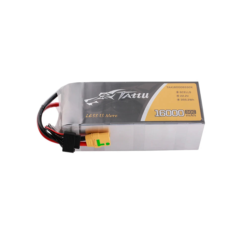 Tattu 16000mAh 6S 30C 22.2V Lipo Battery | XT90-S Plug | UAV Classic