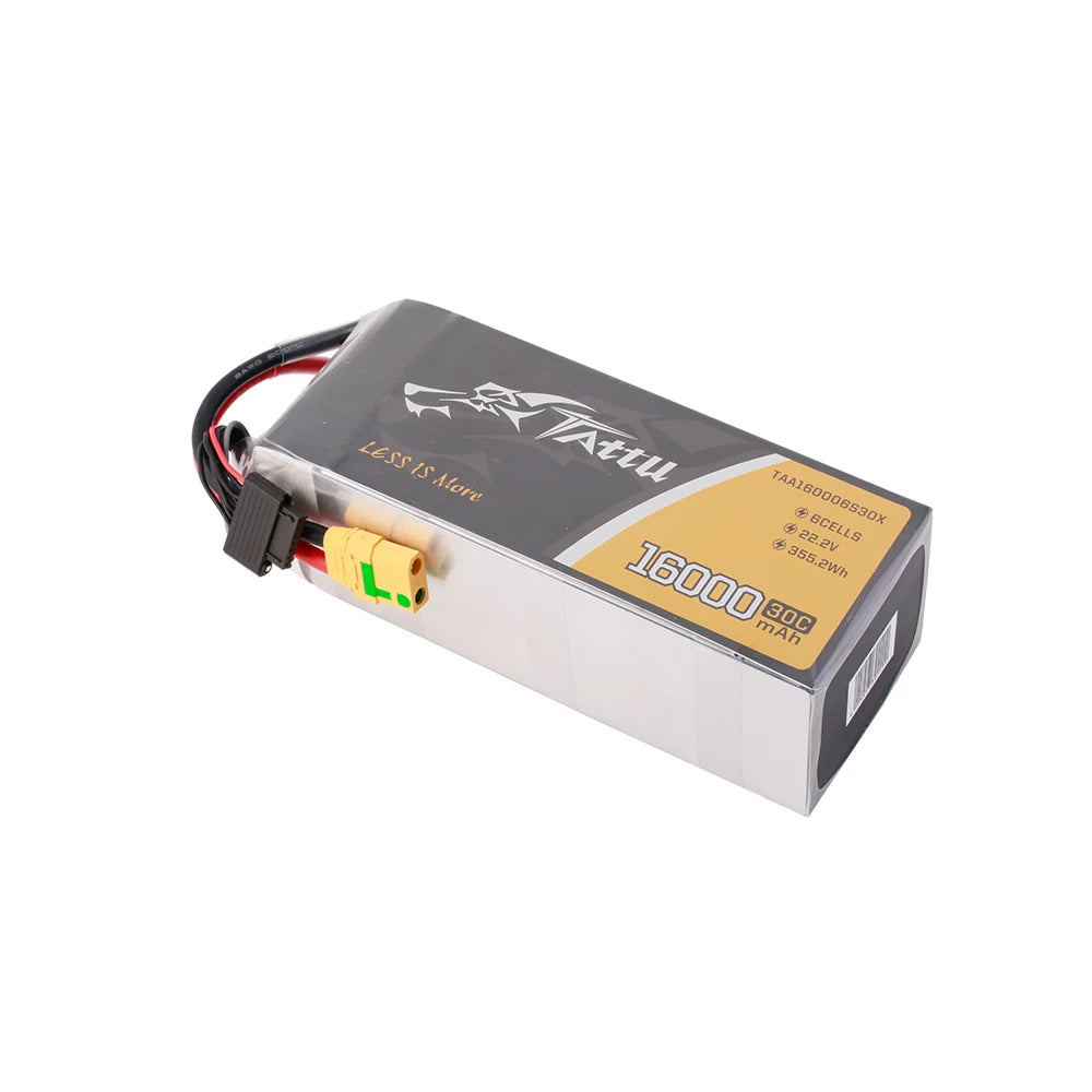 Tattu 16000mAh 6S 30C 22.2V Lipo Battery | XT90-S Plug | UAV Classic