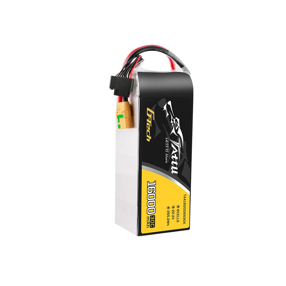 Tattu 16000mAh 6S 30C 22.2V Lipo Battery | XT90-S Plug | UAV Classic