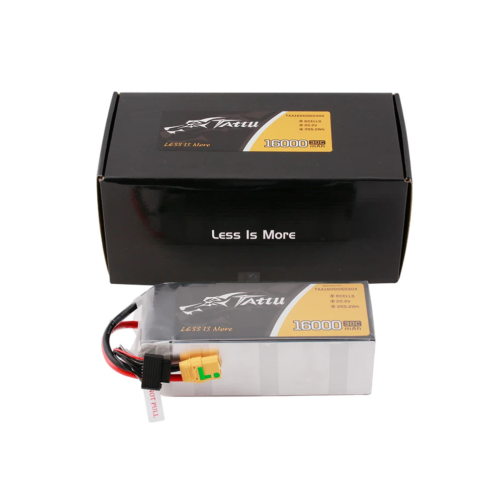 Tattu 16000mAh 6S 30C 22.2V Lipo Battery | XT90-S Plug | UAV Classic