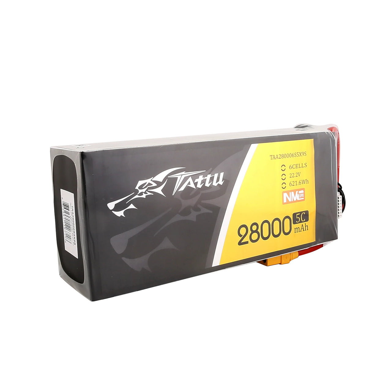 Tattu 28000mAh 6S 5C 22.2V Lipo Battery | XT90-S Plug | Semi-solid
