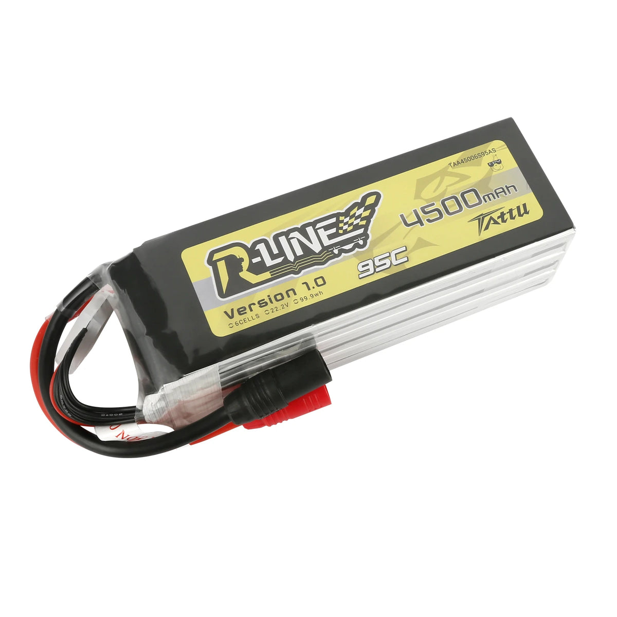 Tattu 4500mAh 6S 95C 22.2V Lipo Battery | AS150 Plug | R-Line 1.0