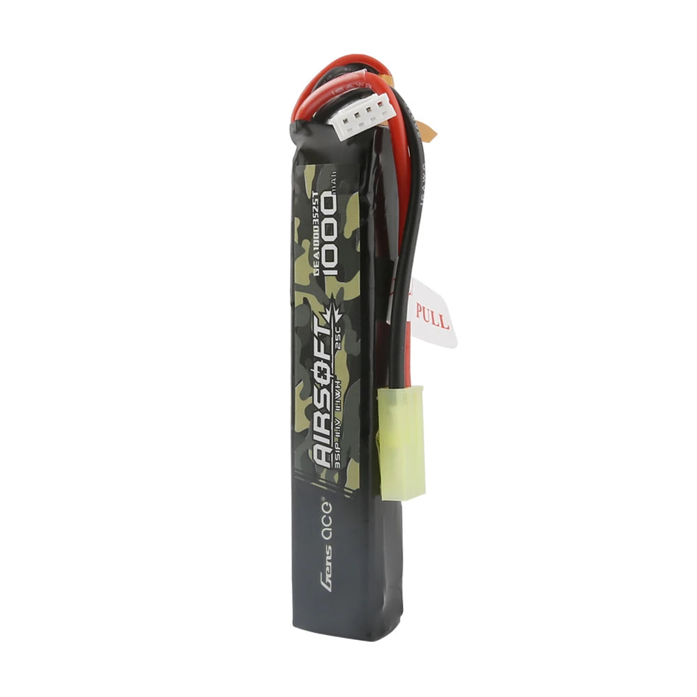 Gens ace 1000mAh 3S 25C 11.1V Lipo Battery | Tamiya Plug | Airsoft