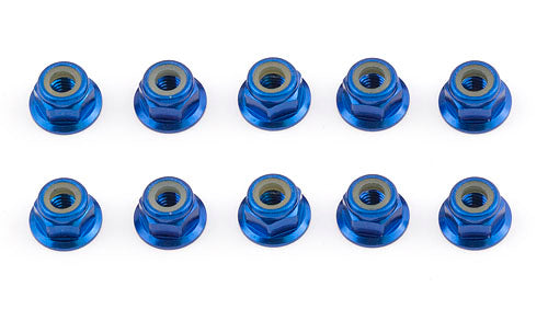Factory Team Blue 4mm Locknut (10)