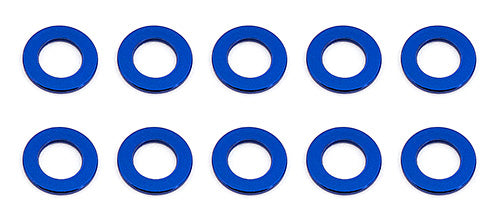 5.5 X .5mm Ball Stud Washer, Blue Aluminum (10)
