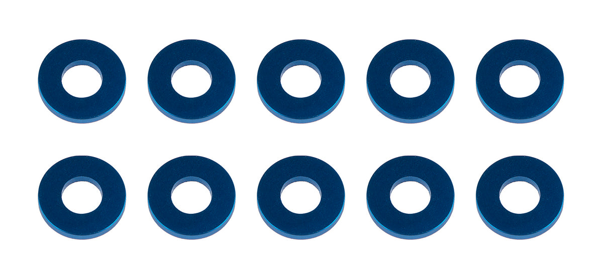 Washers, 7.8x3.5x1.0mm, Blue Aluminum