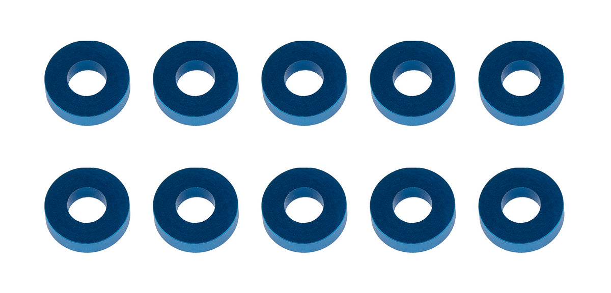 Washers, 7.8x3.5x2.0mm, Blue Aluminum