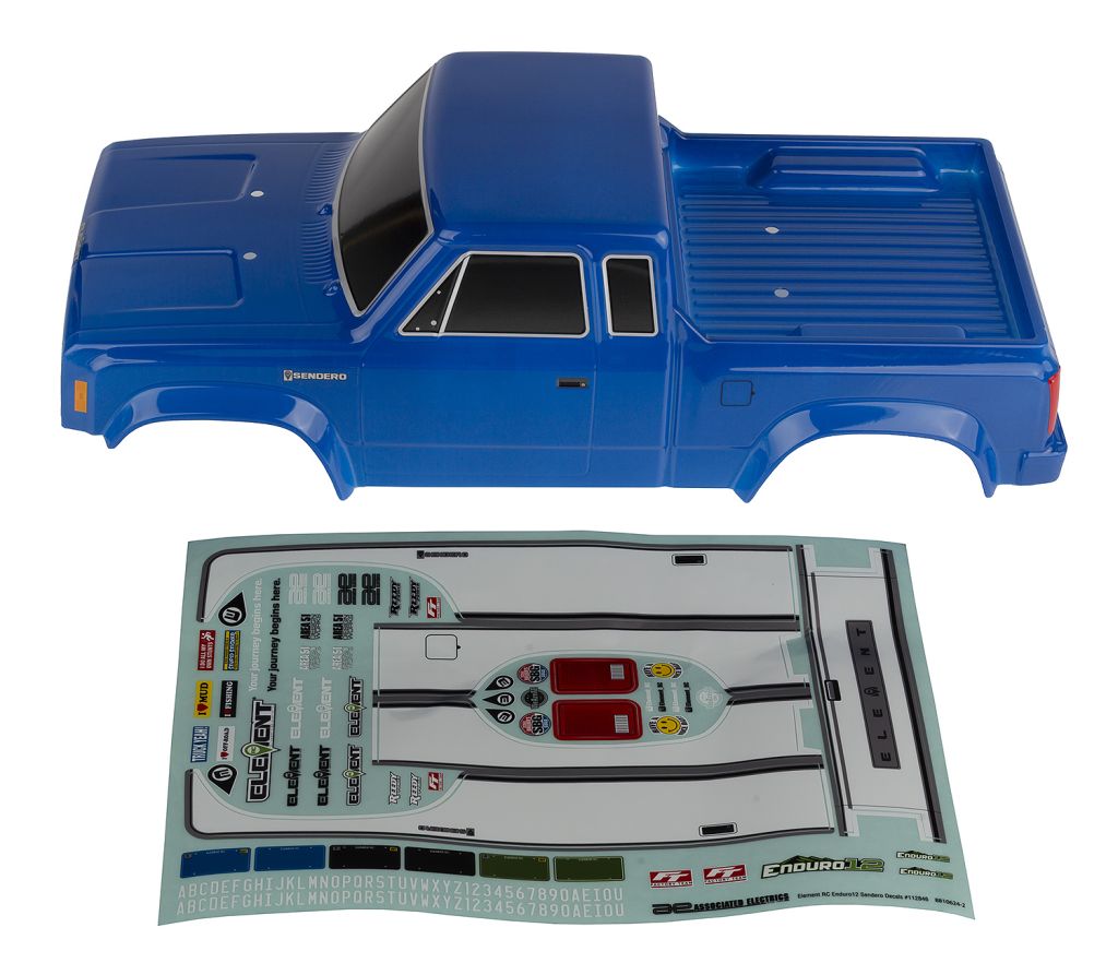 Enduro12 Sendero Body Set, Blue, Printed
