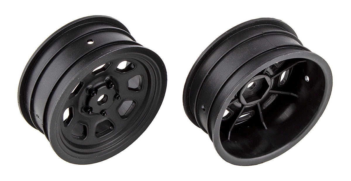 SR10 Black Front Wheels, 1 pair
