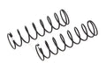 13mm Rear Springs, White 2.35 lb/in, L72, 9.25T, 1.2D, For RC10T6.2, RC10SC6.2