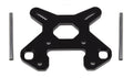 RC8B4 Front Shock Tower V2, Black Aluminum