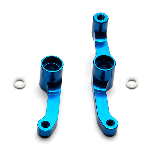 Factory Team  Aluminum Steering Set, Blue, for DR10, ProSC10, RC10, Reflex DB10, SR10, Trophy Rat
