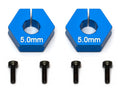 Factory Team Clamping Wheel Hexes, 5.0mm Offset, for DR10 ProSC10, RC10, Reflex DB10, SR10