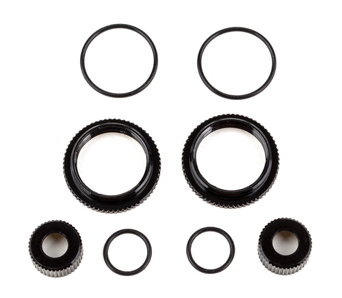 13mm Shock Collar and Retainer Set, Black  Aluminium, B6.4