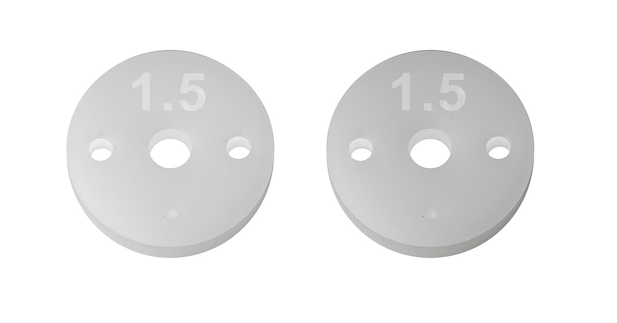 Factory Team 13mm Shock Pistons 2.5mm, 2x1.5, B6.4
