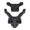 RC10B6.4 Factory Team Top Plate and Ballstud Mount, Carbon