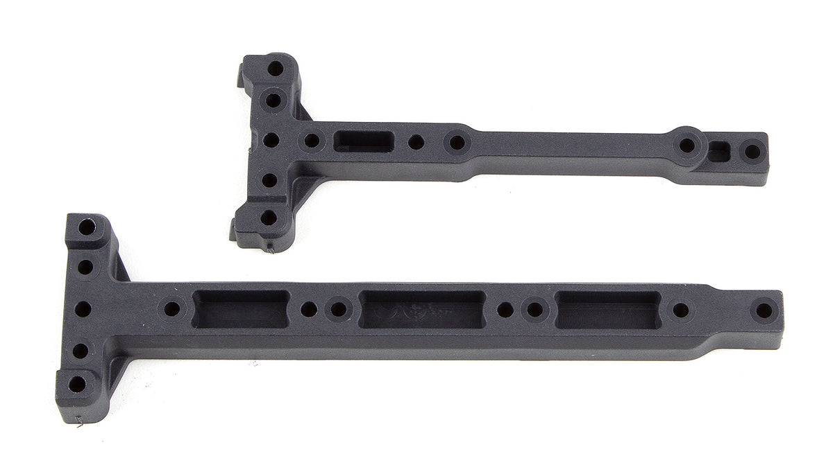 RC10B74.1 Factory Team Chassis Braces, Carbon Fiber