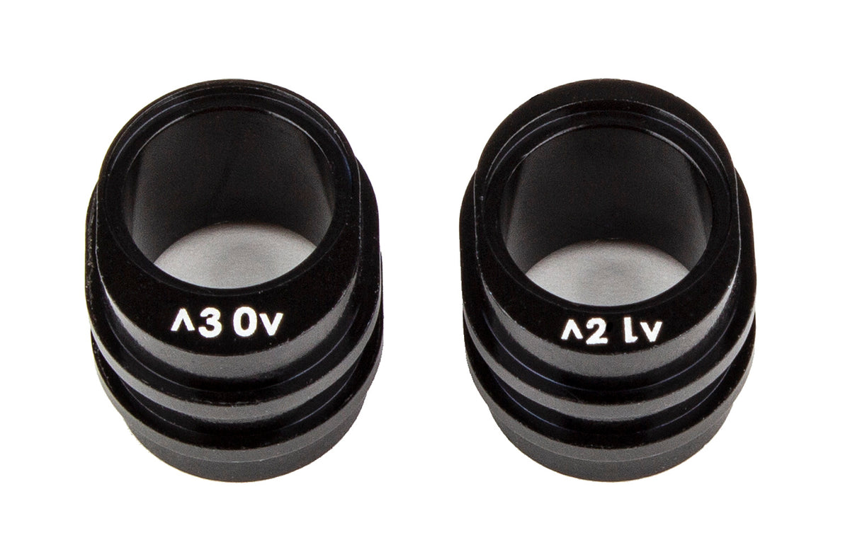 RC10B74.2 FT Rear Gearbox Pinion Height Inserts, Machined