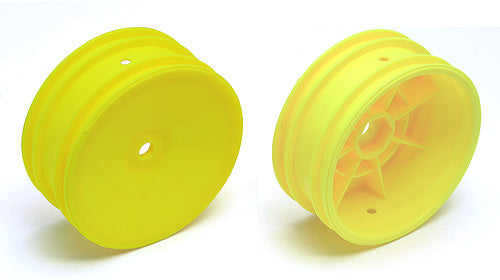 2WD Front Sheels, 2.2in, 12mm Hex, Yellow, for RB10, B5M, B6, B6D, B6.1, B6.1D