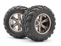 Assembled Wheel/Tire (Dark Grey), Warrior