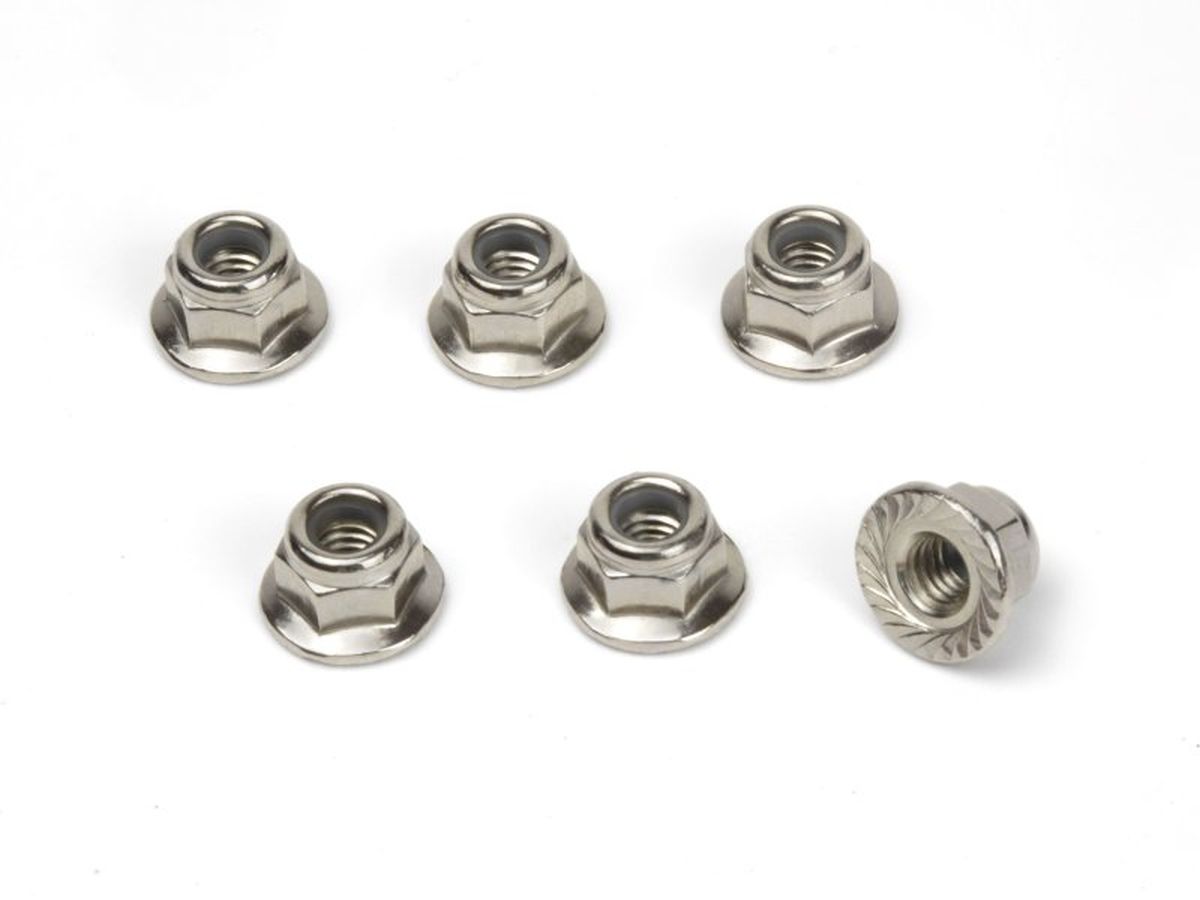 M4 Flanged Lock Nuts (6pcs) for Vyper