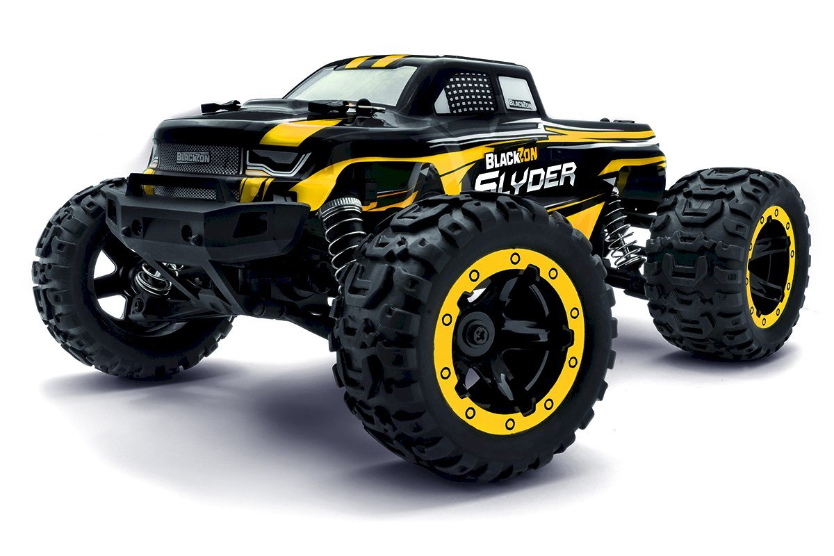 BlackZon Slyder MT 1/16 4WD Monster Truck RTR - Yellow - BlackZon