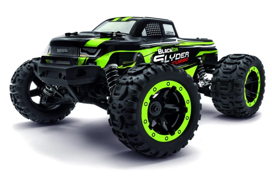 BlackZon Slyder MT Turbo 1/16 4WD Brushless Monster Truck RTR - Green - BlackZon