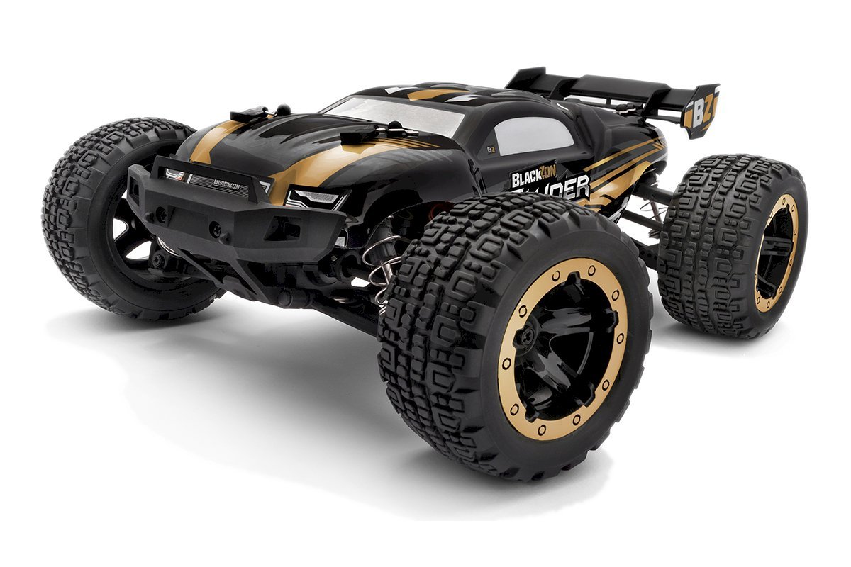 BlackZon Slyder ST Turbo 1/16 4WD Brushless Stadium Truck RTR - Gold - BlackZon