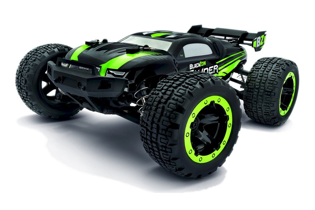 BlackZon Slyder ST Turbo 1/16 4WD Brushless Stadium Truck RTR - Green - BlackZon