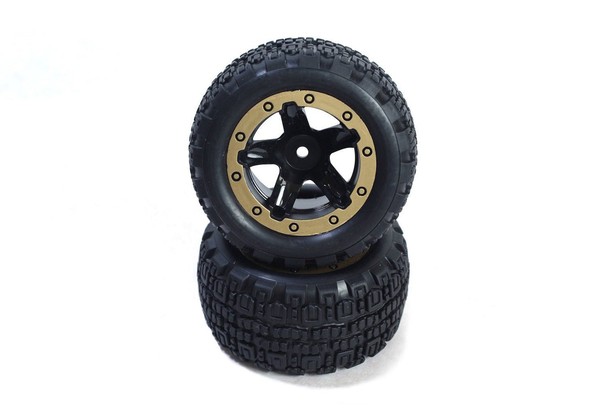 Slyder ST Wheels/Tires Assembled (Black/Gold)