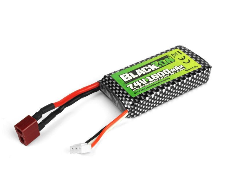 Turbo Smyter Battery Pack (LiPo 7.4V, 1600mAh), w/T-Plug - BlackZon