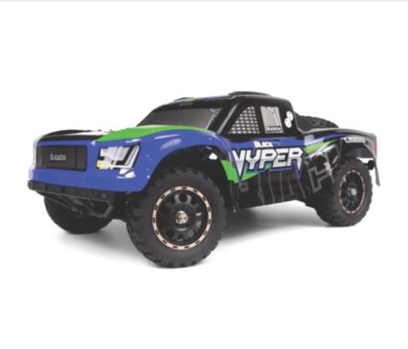 BlackZon Vyper SC 1/16 4WD Short Course Truck RTR - Blue/Green - BlackZon