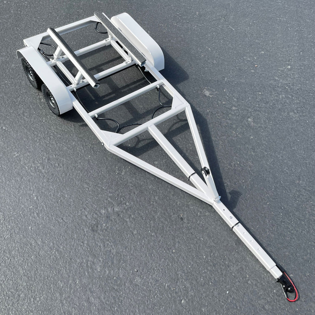 1/10 Scale Boat Trailer with LED Lights (White)