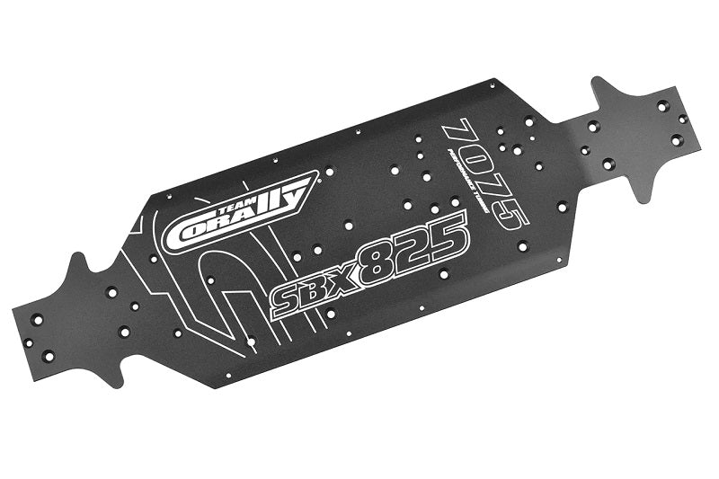 Chassis, SWB, SBX-825, Xtreme, Swiss Made 7075 T6, 3mm, Hard