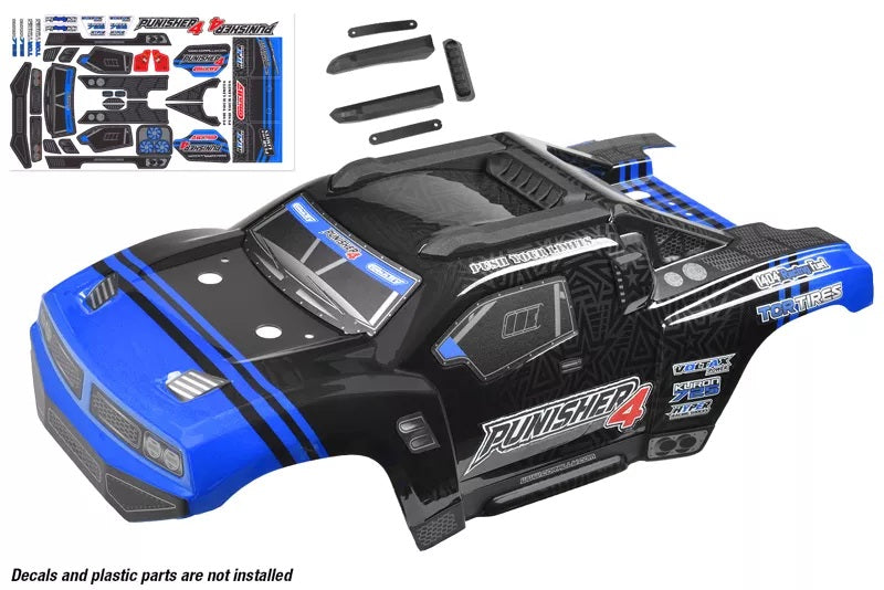 Polycarbonate Body - Punisher 4 - Painted - Cut - Decals -