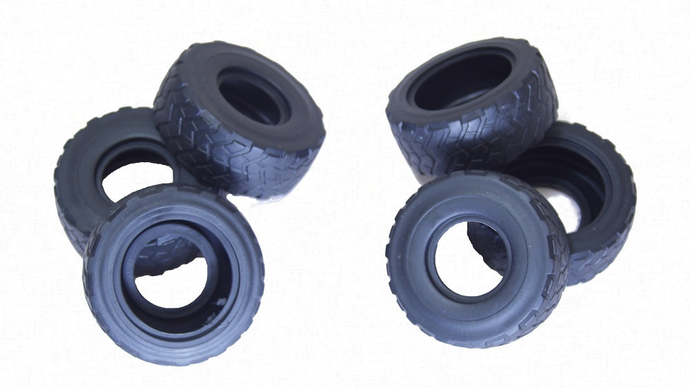 Tire Set (6) for CAT 1/24 Scale RC 745 Articulated Truck