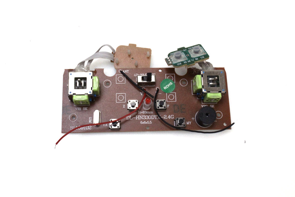 Hand Controller PCBA HL HN330DTX 2.4G (Electronic Only), for CAT 1/20 Scale RC 330D Excavator